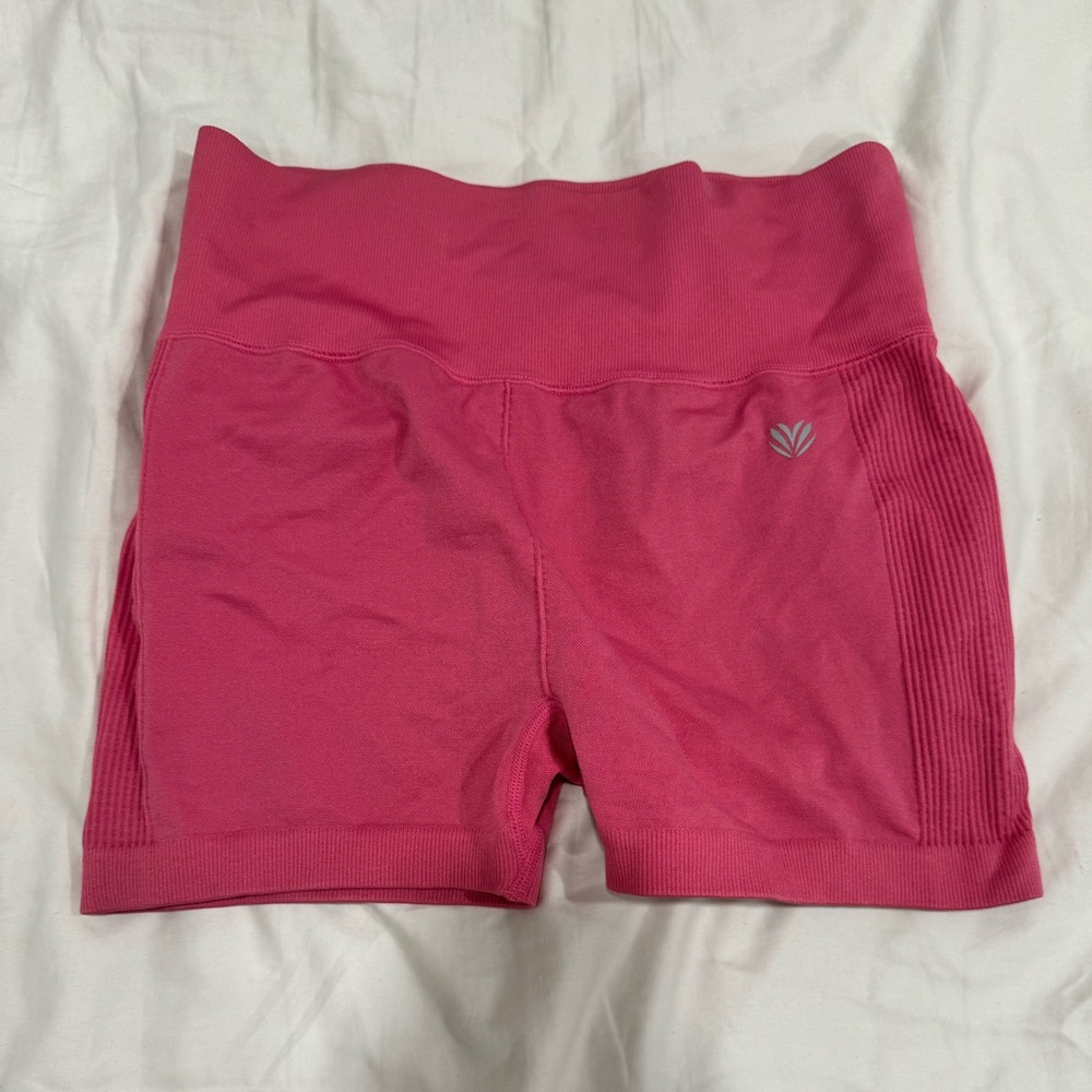 Pink biker shorts